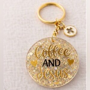 Gold Glitter Key Holder